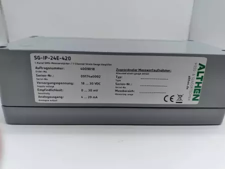 Althen SG-IP-24E-420 1-Channel Strain Gauge Amplifier 