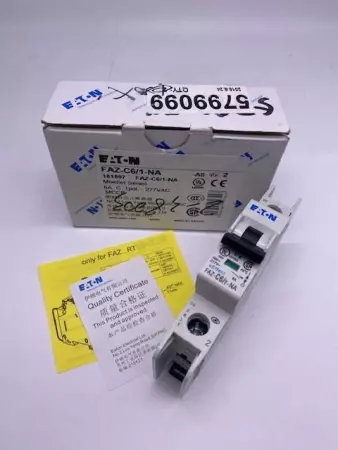 NEW EATON FAZ-C6/1-NA-181897 CIRCUIT BREAKER 