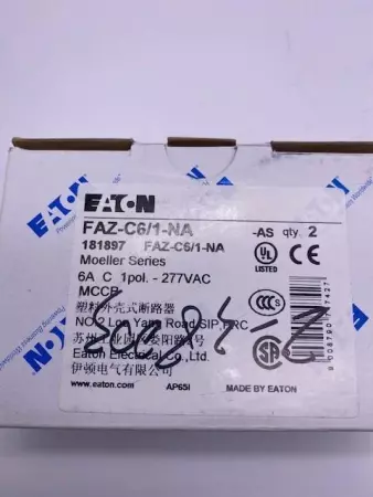 NEW EATON FAZ-C6/1-NA-181897 CIRCUIT BREAKER 