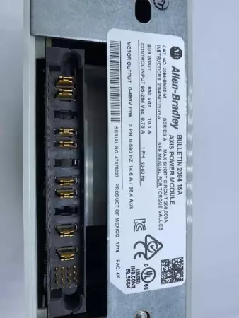 Allen-Bradley 2094-BM02-M SER.A Kinetix 6200/6500 Axis Module 400/480V 14.6A 