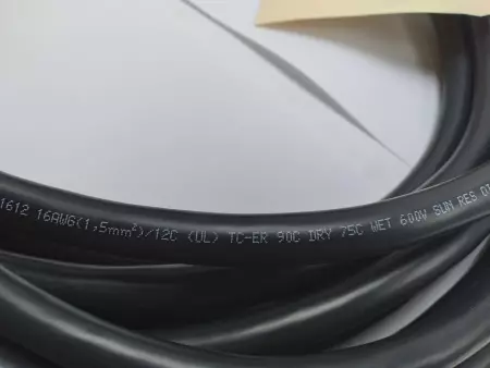 NEW Lapp Kabel 221612 Olflex® Tray II Cable, 16 AWG/12C, 600V w/Harting Plug 