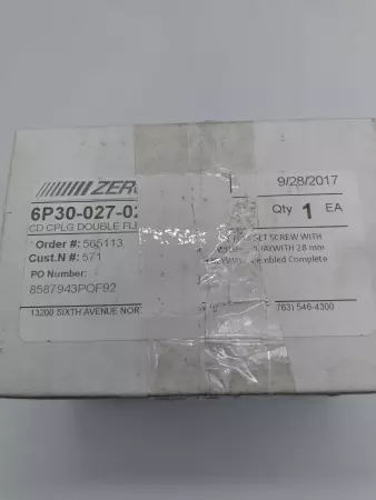 NEW ZERO MAX 6P30-027-028-01 COUPLING 