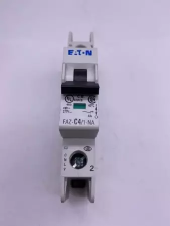  Moeller FAZ-C4/1-NA Circuit Breaker 48-277V 4Amp 1-Pole 