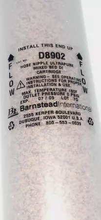 Barnstead D8902 Hose Nipple Ultrapure Cartridge 