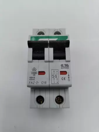  MOELLER FAZ-2-C16 CIRCUIT BREAKER TESTED 