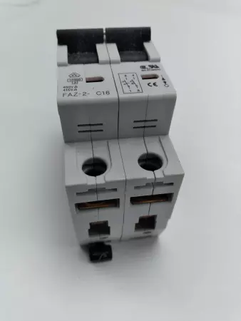  MOELLER FAZ-2-C16 CIRCUIT BREAKER TESTED 