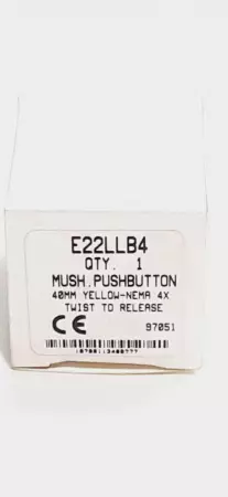 Cutler-Hammer E22LLB4 Mush Pushbutton Kit 40 mm Yellow Head 