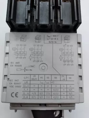 Moeller ZM-32-8 PKZ2 Circuit Protection Trip Block 600VAC 32A TESTED 