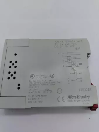 Allen-Bradley 700-FSA3CU23 TIMING RELAY, 24-48V DC and 24-240V AC SERIES B 