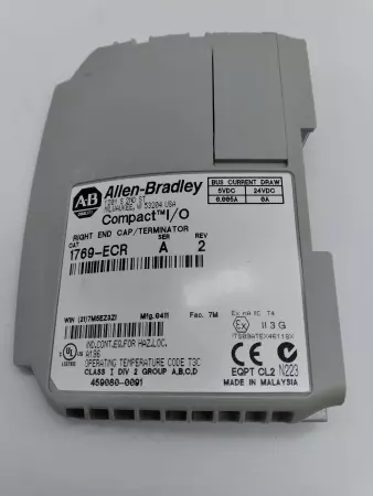 Allen-Bradley 1769-ECR SER.A CompactLogix Right End Cap/Terminator 