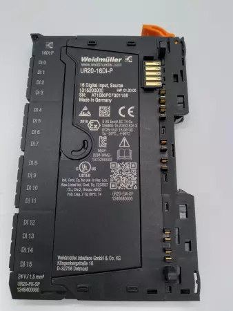  WEIDMULLER UR20-16DI-P TESTED REMOTE I/O MODULE IP20 DIGITAL SIGNALS INPUT 16-C