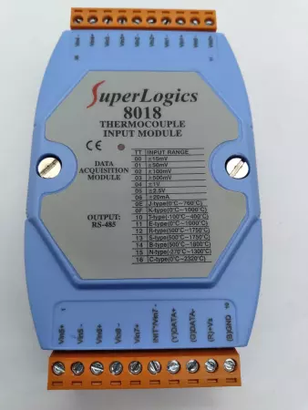 SuperLogics 8018 THERMOCOUPLE INPUT MODULE TESTED 