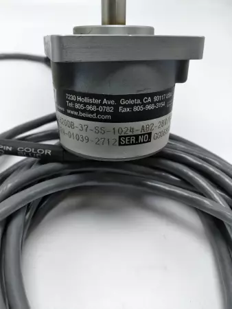 BEI XH20DB-37-SS-1024-ABZ-28V/V-SM14 Encoder 5-28VDC W/Cable 