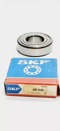 SKF 6205-2ZJEM Premium Metal Shielded Ball Bearing, 20x42x12mm 