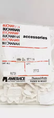 Buchanan P0730 Terminal Block End Section NEMA 700 Series 25-Pack 