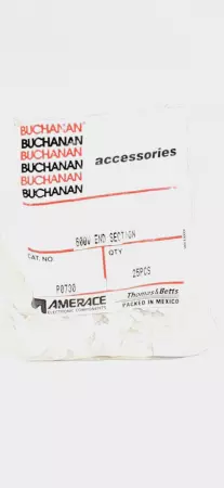Buchanan P0730 Terminal Block End Section NEMA 700 Series 25-Pack 