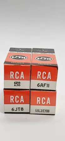 RCA 6AL3-EY88/6Z106J10/6AF11/6JT8 Electron Tube Lot of 4