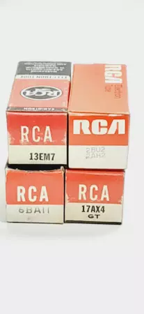 RCA 174X4GT/6BA11/2BU2/2AH2/13EM7 Electron Tube Lot of 4