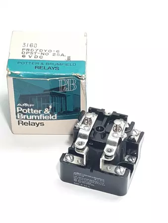 Potter & Brumfield PRD7DY0-6 Power Relay  6VDC 240VAC 25Amp 