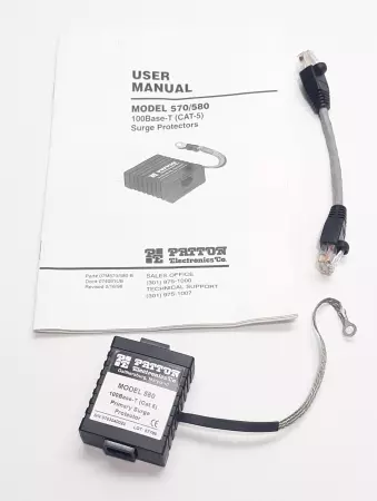 Patton Electronics 9703040025 Primary Surge Protector Model 570/580 100Base-T 