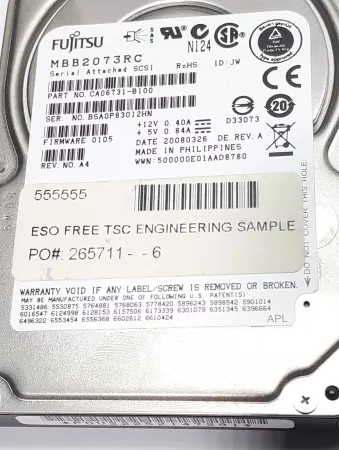 Fujitsu MBB2073RC Hard Drive 