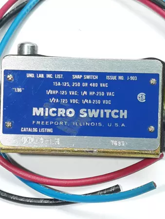 Micro Switch R71N-1R Snap Action Switch 15Amp 125-250-480 Volts 