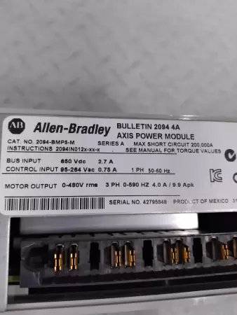 Allen-Bradley 2094-BMP5-M SER.A Kinetix 6200/6500 Servo Drive TESTED 
