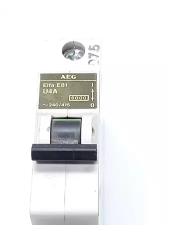 AEG Elfa E81 U4A 1 Pole Circuit Breaker 4 Amp