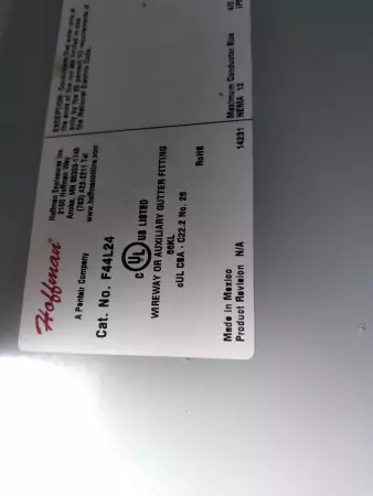  Hoffman F44L24 Straight Section Wireway 24