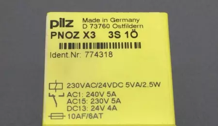 PILZ 774318 PNOZ X3 SAFETY RELAY TESTED 