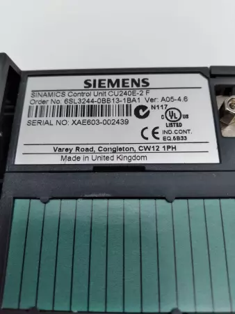 Siemens CU240E-2 F SINAMICS Control Unit 