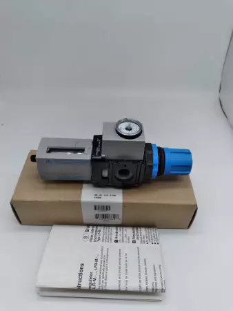 NEW Festo LFR-M1-G1/4-E10SG 179308 PNEUMATIC REGULATOR FILTER 10 BAR 145 PSI, 