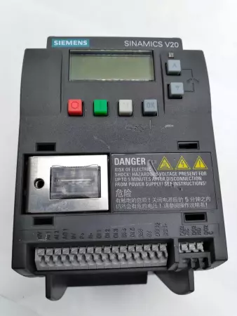 SINAMICS 6SL3210-5BE13-7UV0 DRIVE 0.37KW 400VAC 3PHASE UNFILTERED SINAMICS V20 