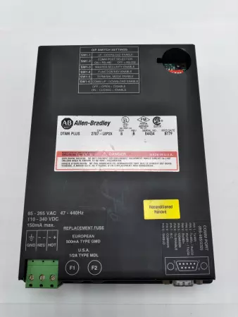 Allen-Bradley 2707-L8P2X SER.B DTAM Plus Operator Interface Terminal 