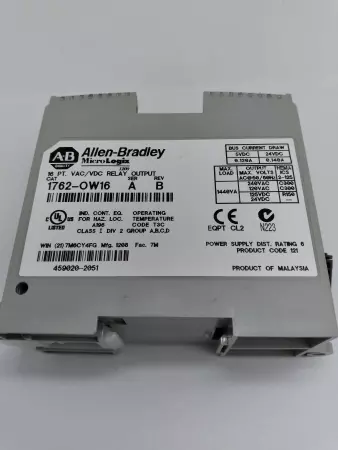  Allen-Bradley 1762-OW16 MicroLogix 1200 Relay Output Module 