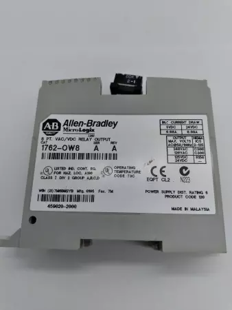  Allen-Bradley 1762-OW8 SER.A MicroLogix Relay Output Module 