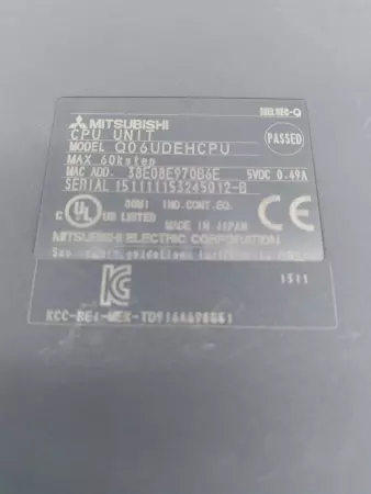 Mitsubishi Electric Q06UDEHCPU CPU-Ethernet Module 