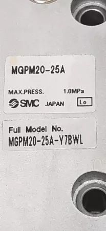 SMC MGPM20-25A Slide Table Guided Cylinder 