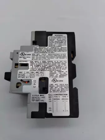 Allen-Bradley 140M-C2E-B25 SER.C Motor Protection Circuit Breaker 1.6-2.5 Amp 