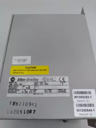 Allen-Bradley 1398-DDM-009 Ultra100 Universal Drive 1000 Watt, 15A Peak 