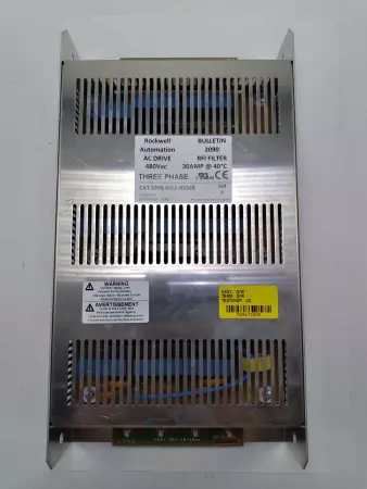 Allen-Bradley 2090-XXLF-X330B SER.A Line Filter 480 VAC, 30 Amp, 3-Phase 