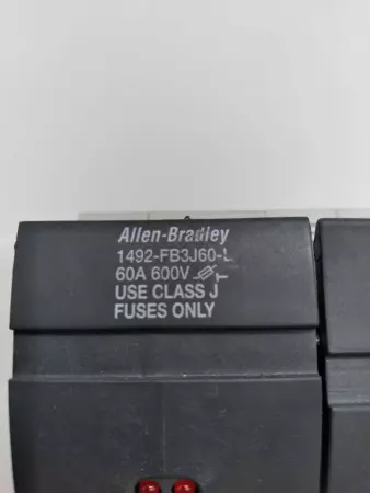  Allen-Bradley 1492-FB3J60-L SER.B 3-Pole Fuse Holder, Class J Fuses 60A 