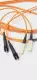 Corning 2F ZIP STC/SCPC Gold™ Fiber Optic Cable, Duplex 6Ft Lot of 5