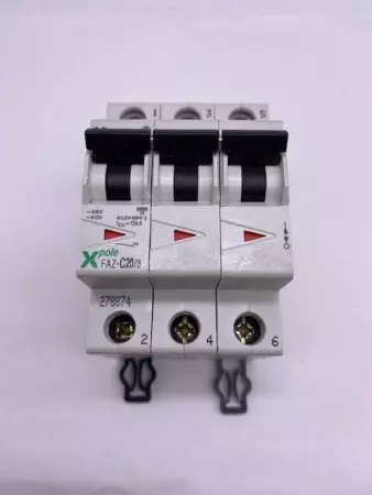 Moeller FAZ-C20/3 Miniature Circuit Breaker T/M UL1077 