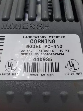  Corning PC-410 Laboratory Top Magnetic Stirrer 