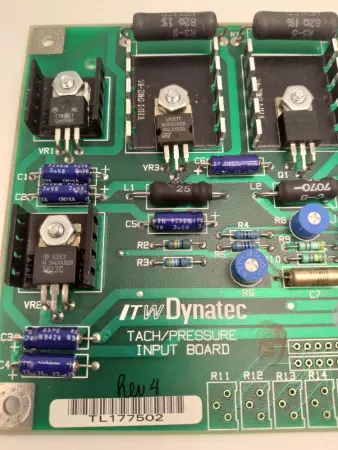 ITW Dynatec TL 177502 Tach/Pressure Input Board 