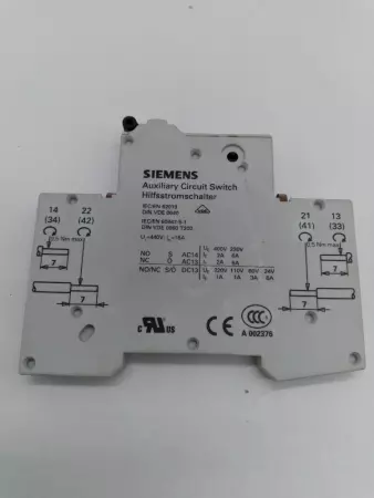 Siemens 5ST3010 Auxiliary Current Switch 