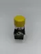 Telemecanique ZB4BC54 Momentary Pushbutton W/ ZB4BZ104 Contact Block Plus ZBE-102 