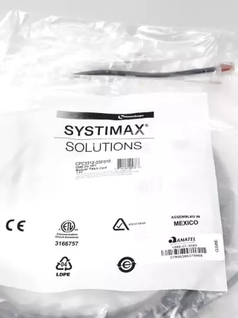 Systimax Solutions CPC3312-03F010 GS8E-DG-10FT Modular Patch Cord Lot of 5