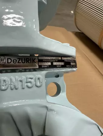 DeZURIK 9640021R002 PowerRac Pneumatic Cylinder Actuator, Size 6 & Valve 